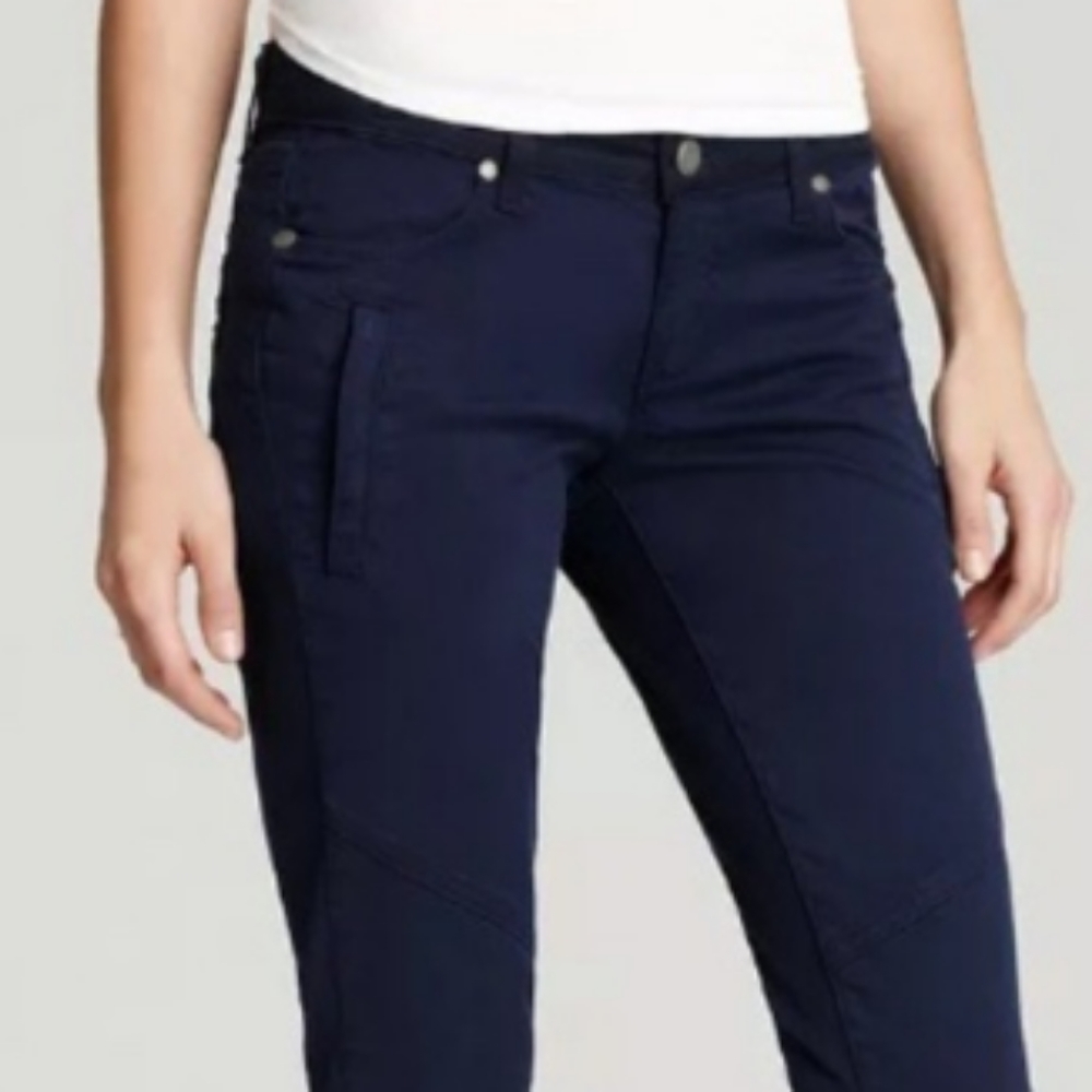 Paige MARLEY Skinny Zip moto pants, 31 - Picture 2 of 14